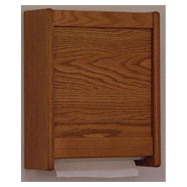 Towel Dispenser C-Fold / Multifold Medium Oak With Wtrprf Plstc Btm Pnl Ea